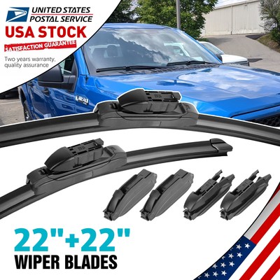 Easy Installation Top Lock 22''+22'' Premium Bracketless Windshield Wiper Blade