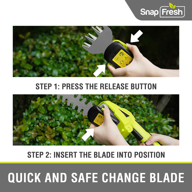 Handheld Hedge Trimmer, Electric Grass Trimmer, Lightweight & Portable Hedge She