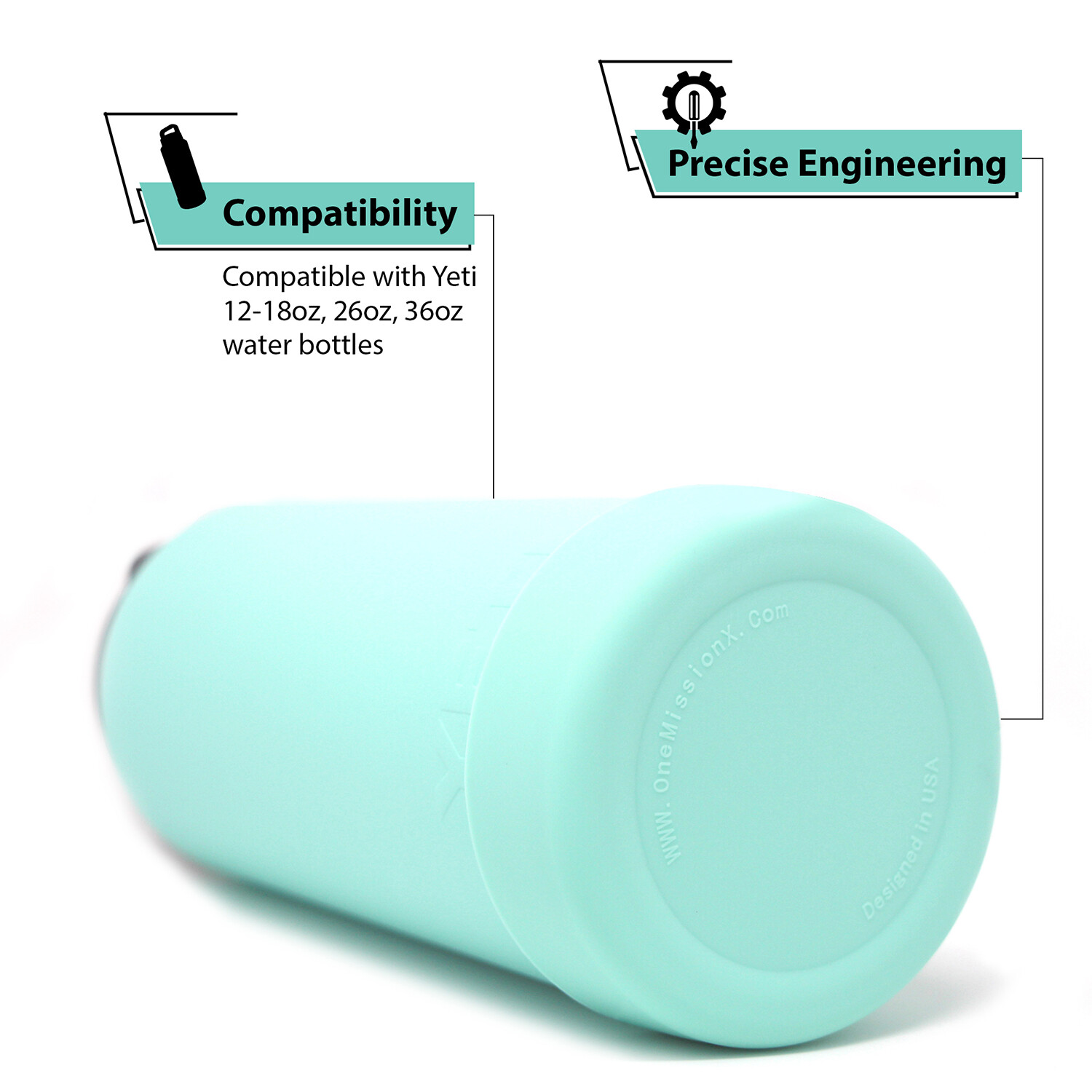 Silicone Boot Sleeve for Yeti 46 oz 36 oz 26 oz 12/18oz Rambler Water Bottle USA