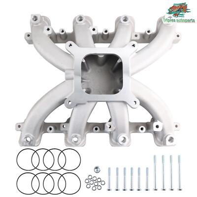 For GM LS3 L92 V8 Single Plane Mid-Rise Intake Manifolds Rectangle Port 300-136