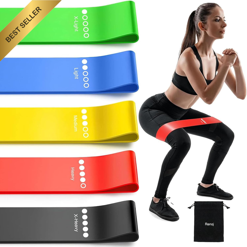 Resistance Loop Exercise Bands for Indoor & Outdoor Fitness, Leg Strength Traini