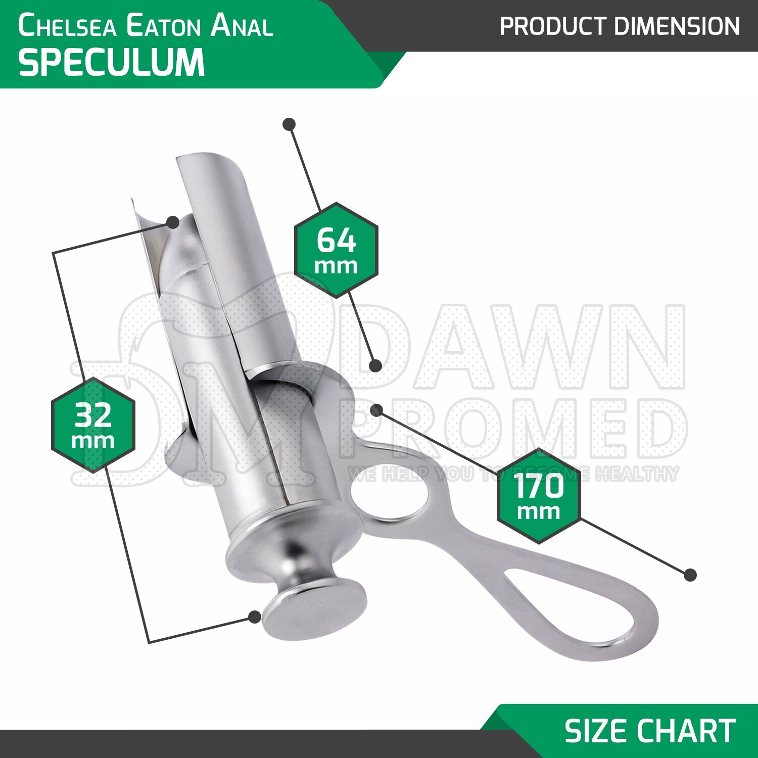 Chelsea Eaton Anal Rectal Speculum 32mm Large OB-GYN Urology Instrument