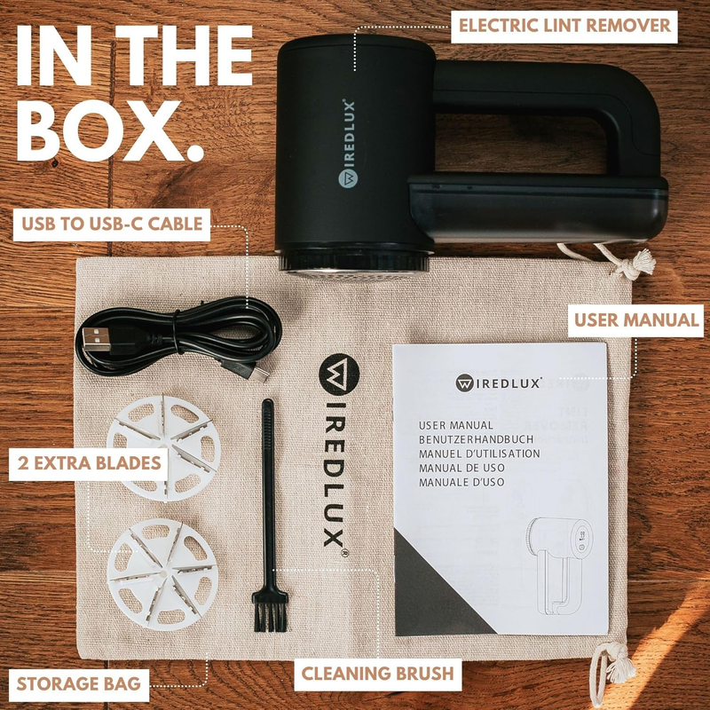 Rechargeable Fabric Shaver - Electric Lint Remover for Clothes & Couch - Adjusta