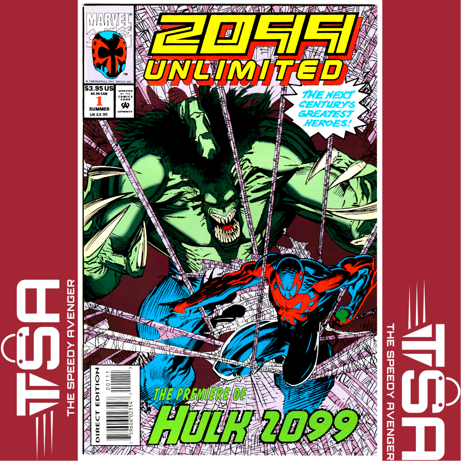 2099 UNLIMITED #1 Direct Edition Marvel Comics 1993 FIRST APP HULK 2099!!