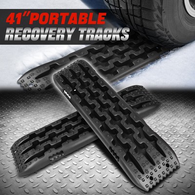 Пара дорожек для восстановления сцепления с песком, снегом и грязью, Лестница для внедорожных шин черного цвета 10T