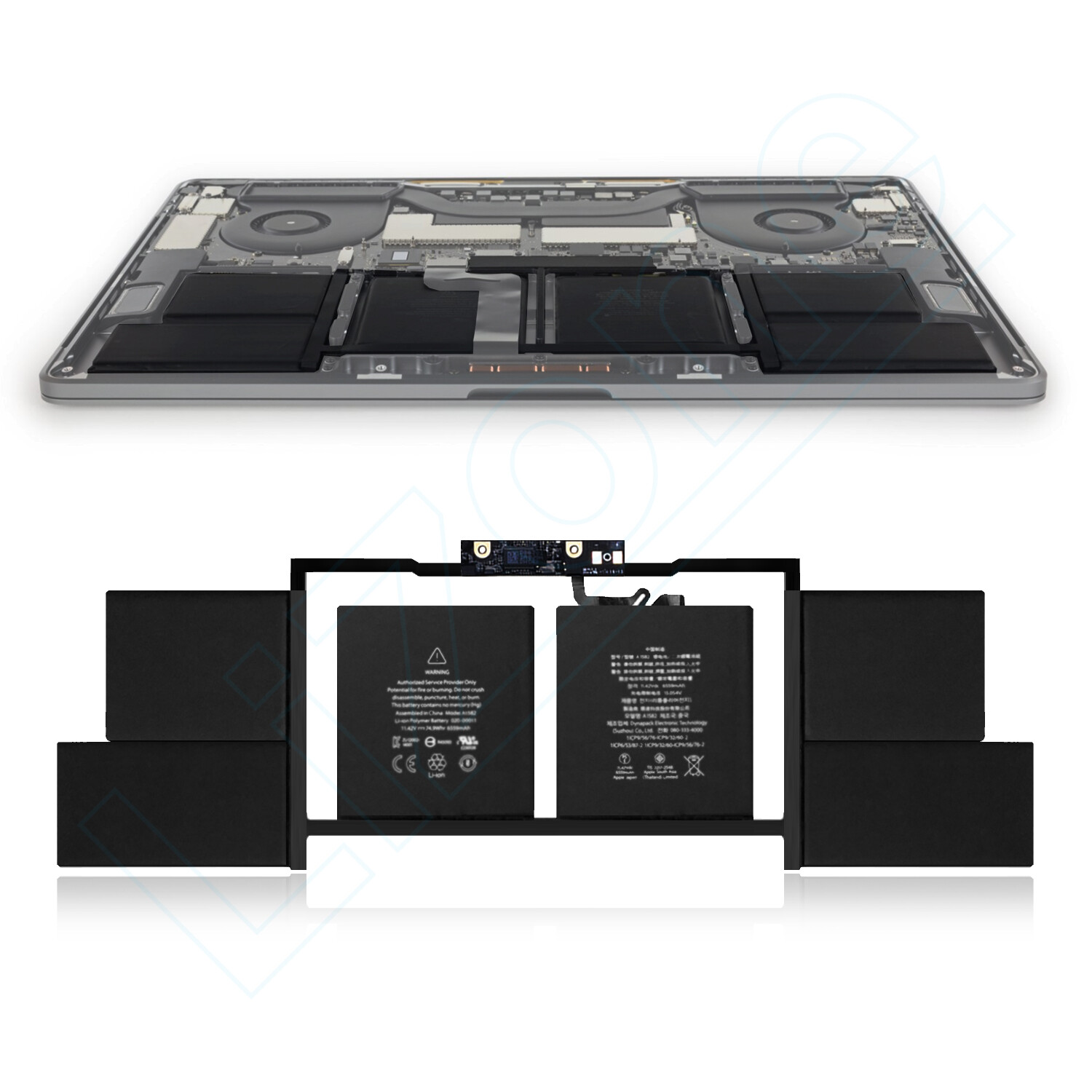 ［新品バッテリー］Apple MacBook Pro 15inch 2017 NEW A1820 Battery for Apple Macbook Pro 15'' A1707 Late 2016