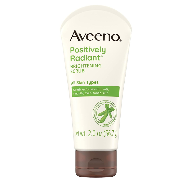 Aveeno Positively Radiant Skin Brightening Exfoliating Daily Facial Scrub ,2.0 O