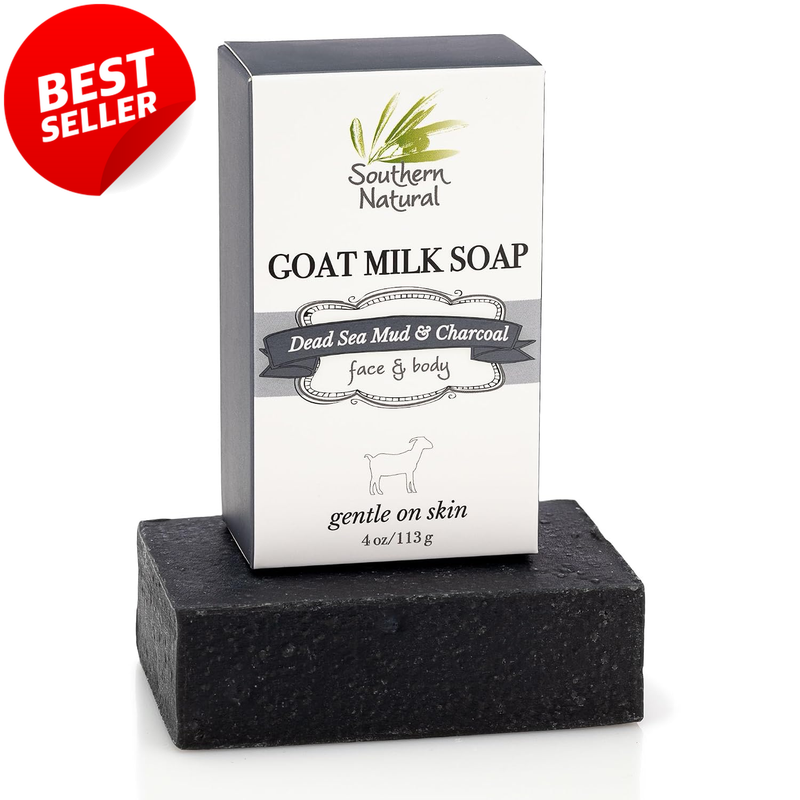 Dead Sea Mud Charcoal Goat Milk Soap Sensitive Skin Peppermint 4 Oz - US