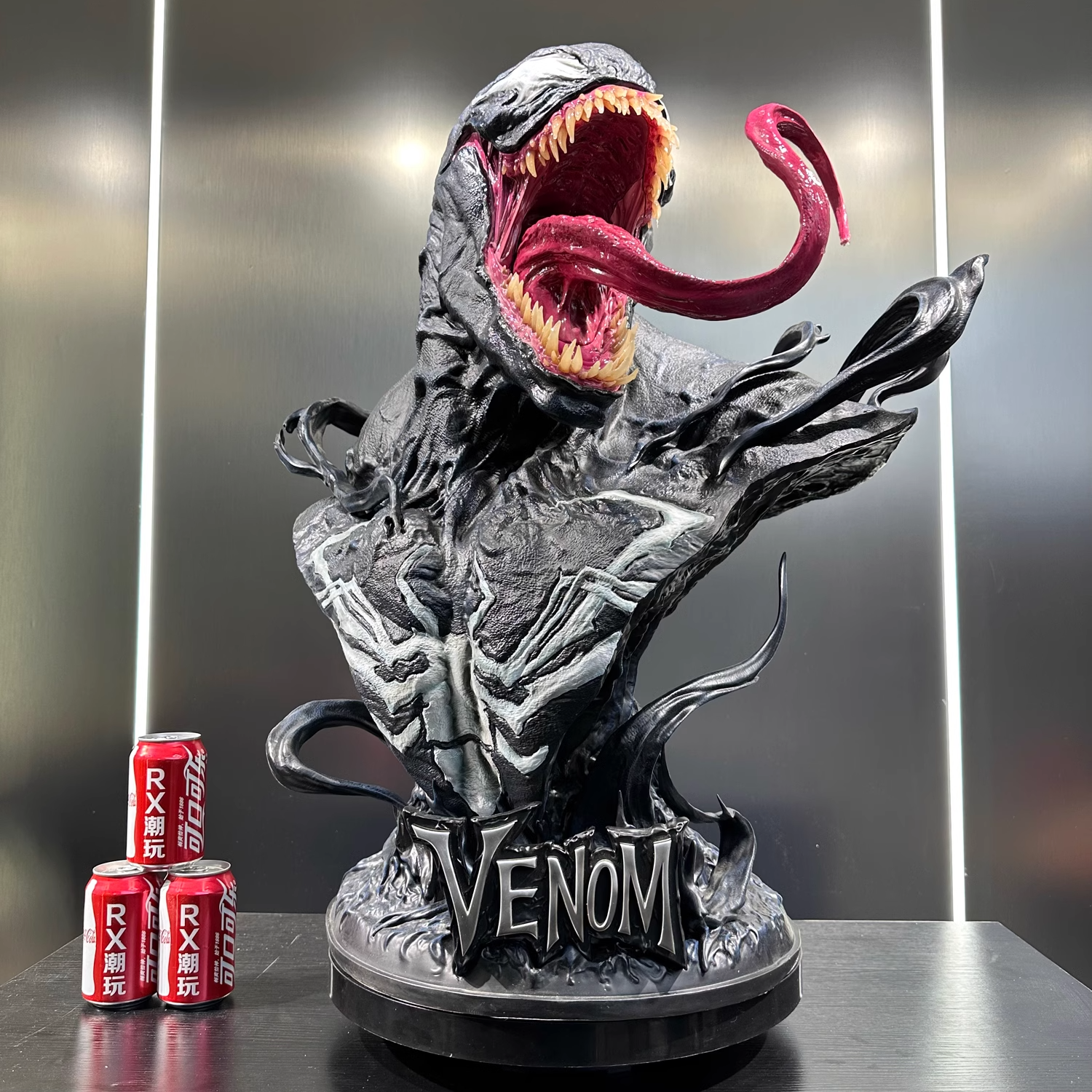 Venom フィギュア BUST RX Studio Venom Bust Model 1/1 Scale Resin Figure Painted In