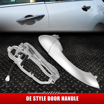 ДЛЯ 00-06 BMW X5 СЕРЕБРИСТАЯ НАРУЖНАЯ РУЧКА ПЕРЕДНЕЙ ПРАВОЙ ДВЕРИ без ЗАМОЧНОЙ СКВАЖИНЫ + КРЫШКА