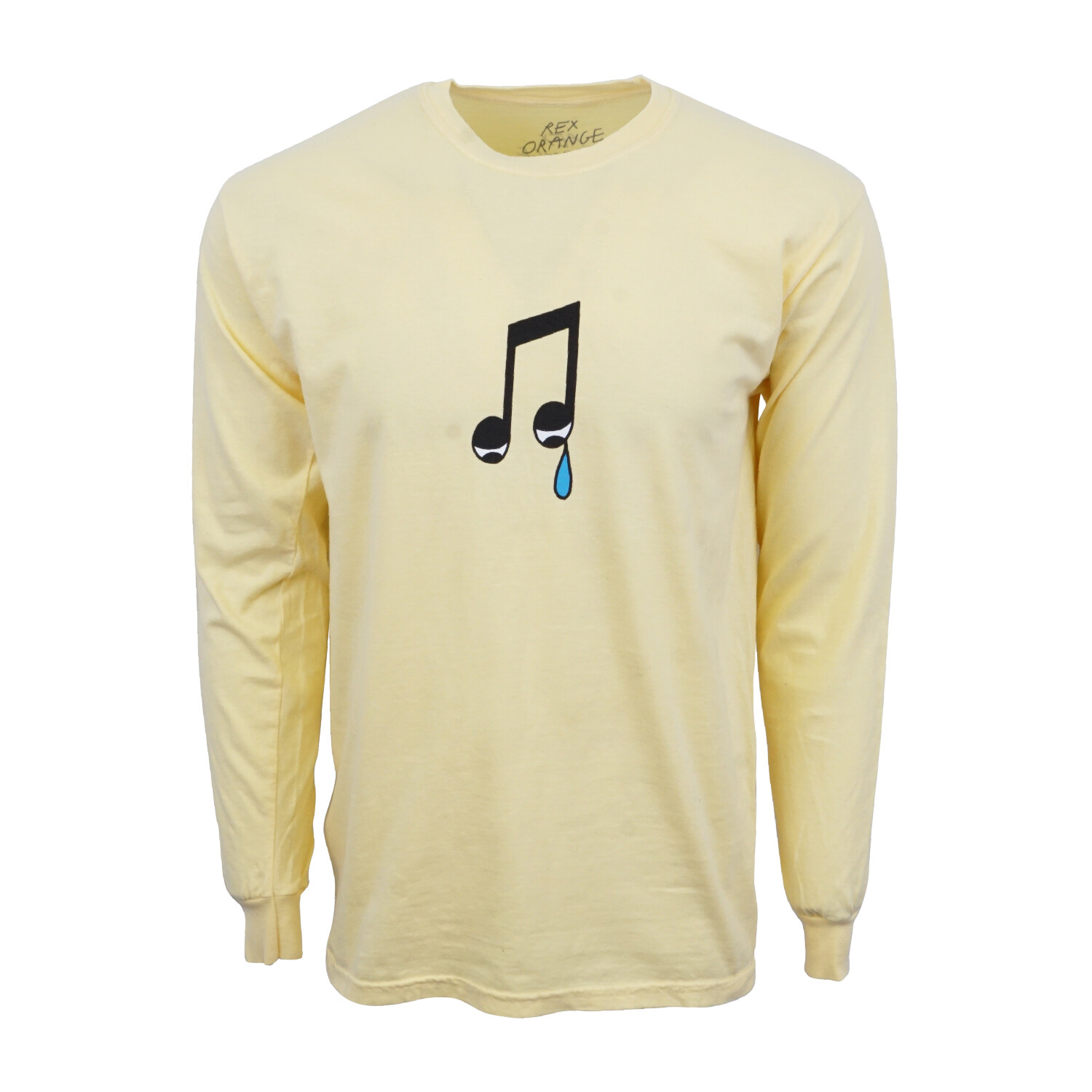 

Футболка с круглым вырезом и длинными рукавами Rex Orange County Merch Sad Note, Yellow