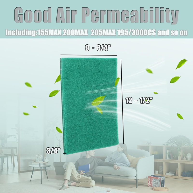 65-160 HRV Filter Replacement Compatible with Lifebreath Heat Recovery Ventilato