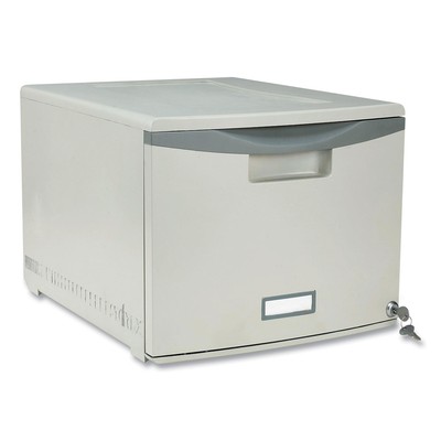 Stackable Storage Drawer 14.8'' x 18.3'' x 12.8'' Gray 61251S02C