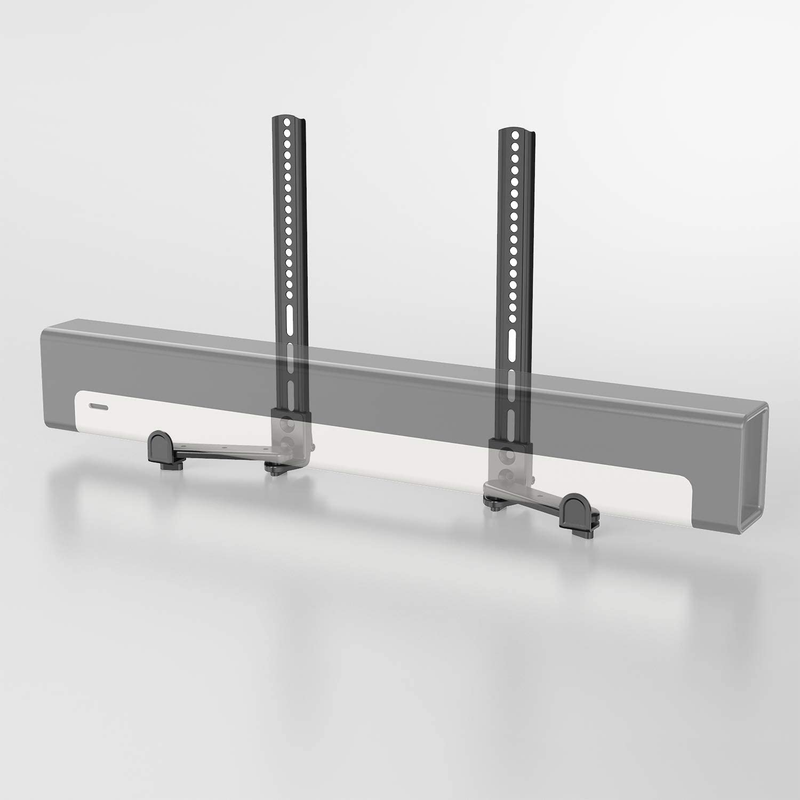 Universal Sound Bar Mount Bracket for Mounting Above or Under TV with Non-Slip B