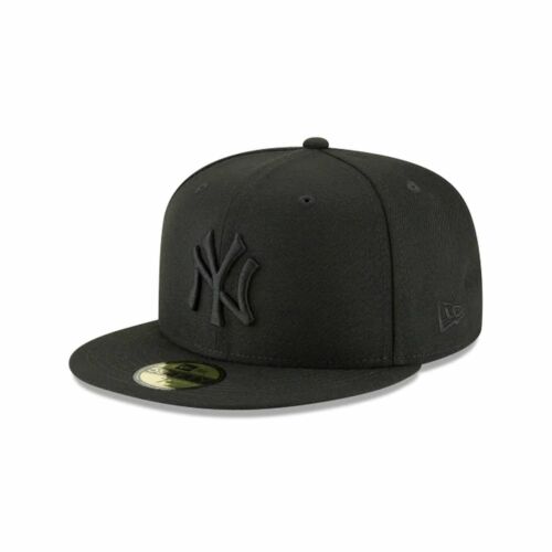 Кепка New Era New York Yankees Blackout Basic 59Fifty, черная 11591128