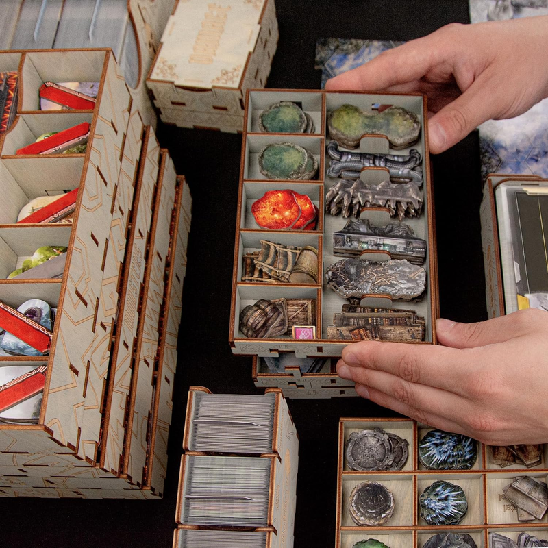 Wooden Organizer Compatible with Frosthaven Board Game - Long-Awaited Frosthaven