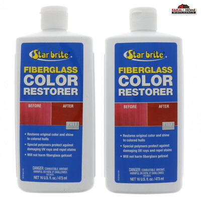 2 Star Brite Marine Polish Fiberglass Color Restorer 16oz ~ New