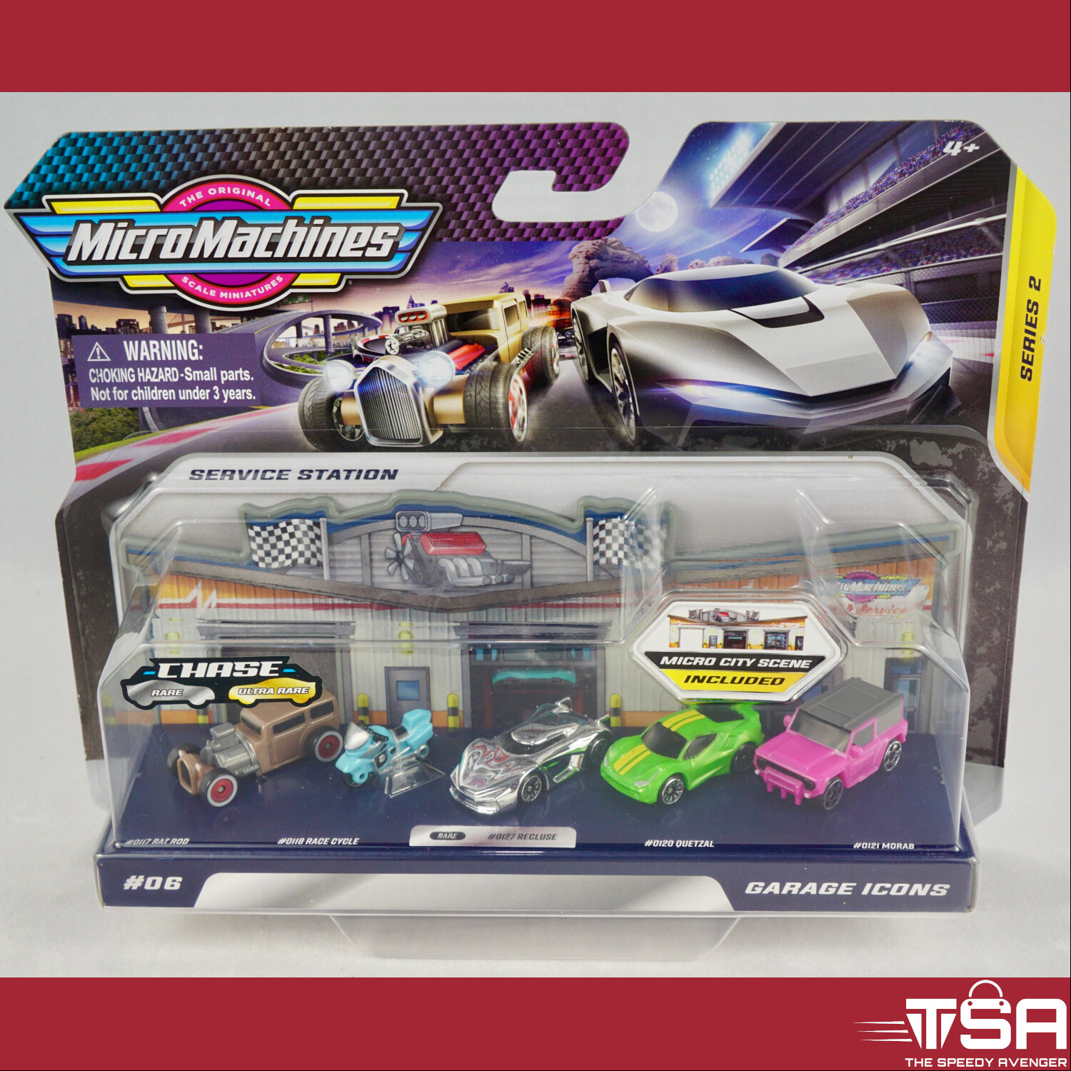 RARE CHASE #0127 Recluse MicroMachines Series 2 World Pack Garage Icons #06