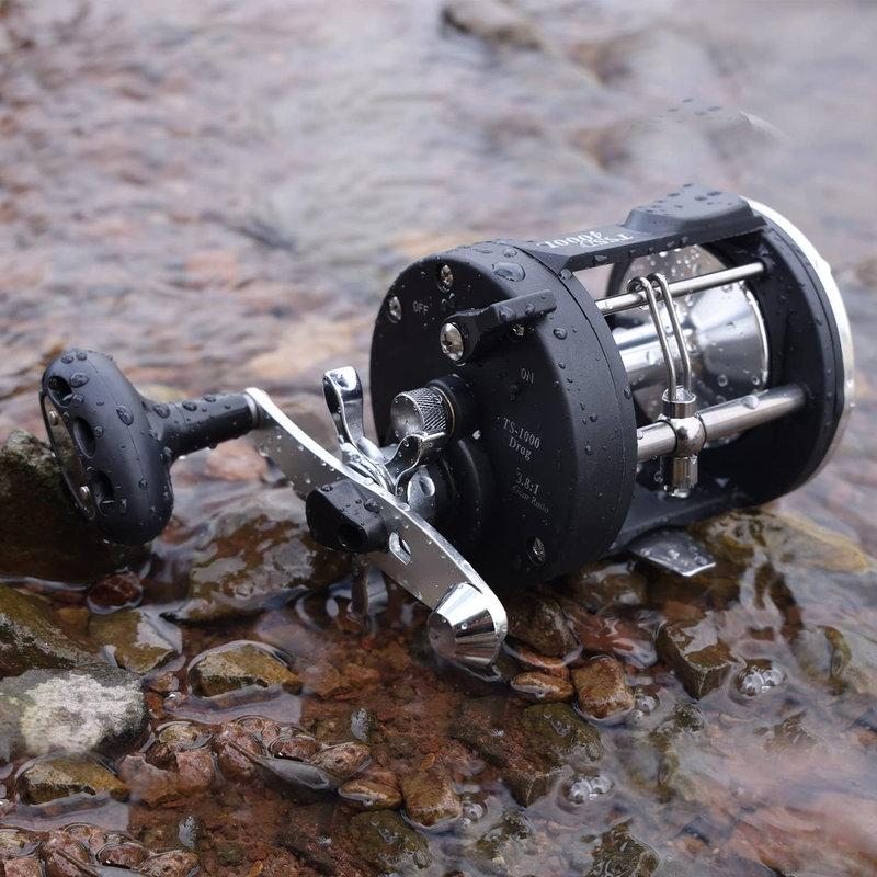 Trolling Reel, Level Wind Fishing Reel, Conventional Reel for Salmon and Catfish