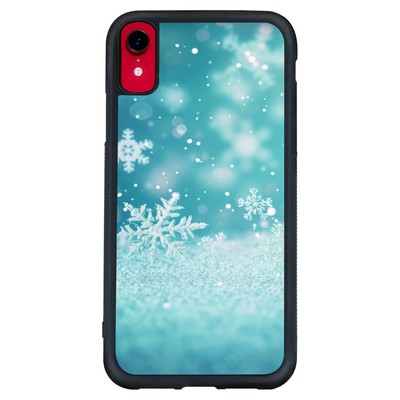 Rubber Cover For Apple iPhone 11 12 13 14 15 Pro Max snowflake border