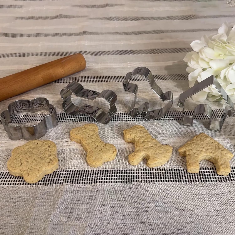 Dog Bone Cookie Cutter ANCKNE Bone Shape Cookie Cutter Set Stainless Steel Homem