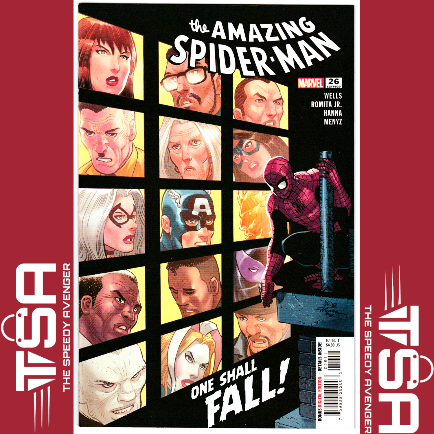 AMAZING SPIDER-MAN #26 (Vol 6) John Romita Jr. Regular Cover KAMALA KHAN DEATH!