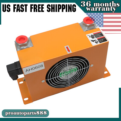 1pcs Brand New Hydraulic Air Cooler AH0608T-CA Air-cooled Oil Radiator DC12V