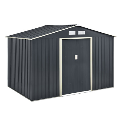 Gerätehaus Geräteschuppen Gartenhaus Satteldach Schuppen Fundament Juskys­®
