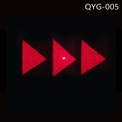 5pcs Laser Light 3-Triangles DOE Diffractive Optical Elements Grating Lens PMMA