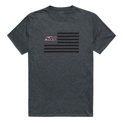 Southern Illinois University Salukis NCAA Logo USA Flag T-Shirt S-2XL