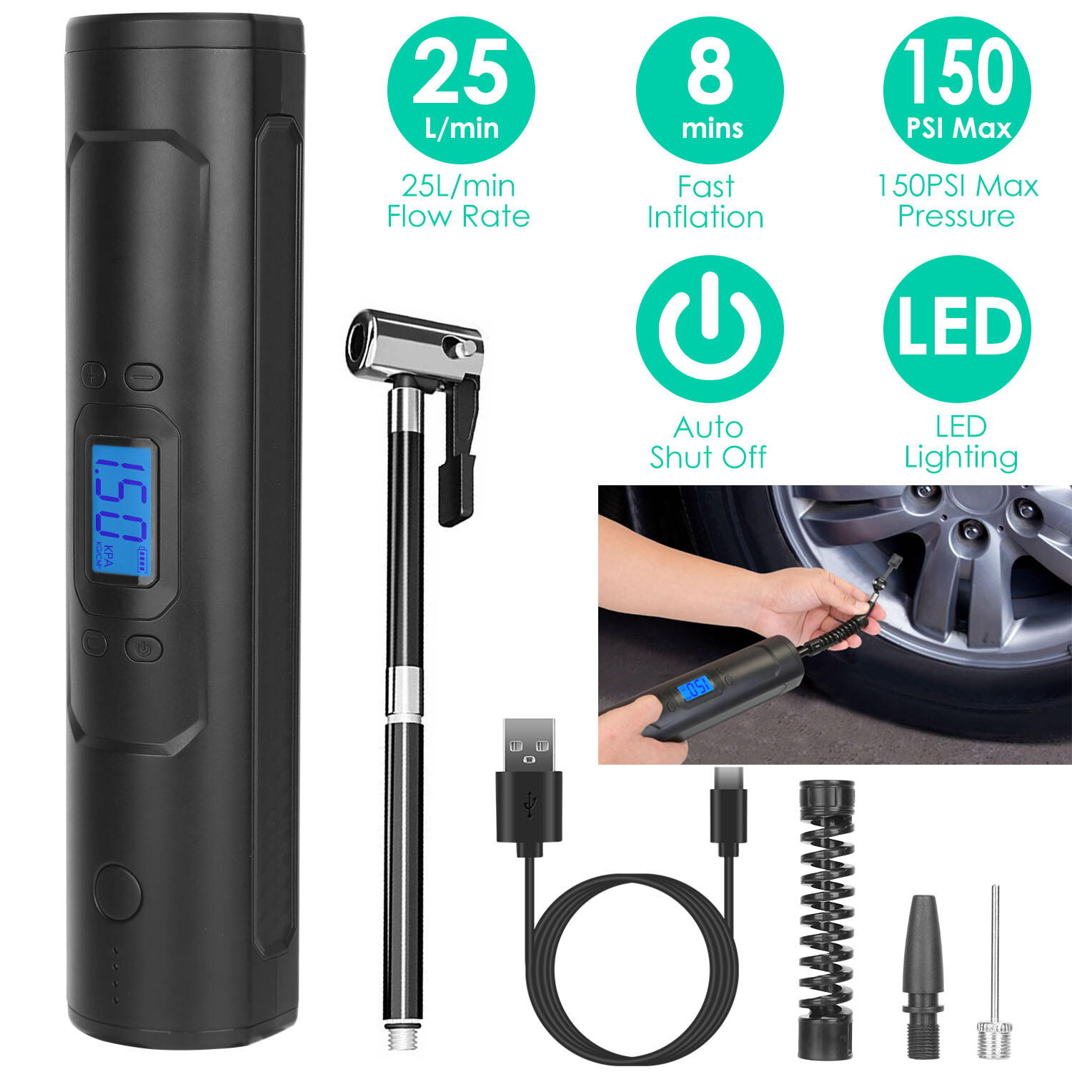 Inflator Pump Power Bank