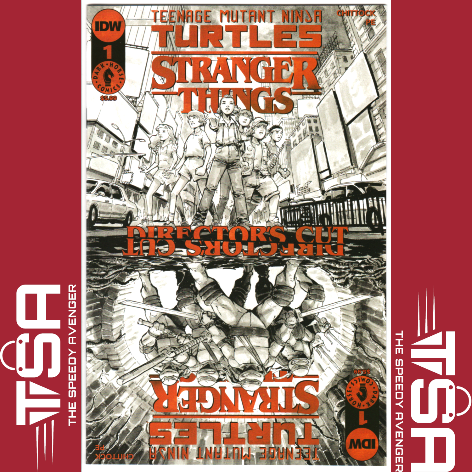 TEENAGE MUTANT NINJA TURTLES X STRANGER THINGS #1 Director's Cut Edition IDW