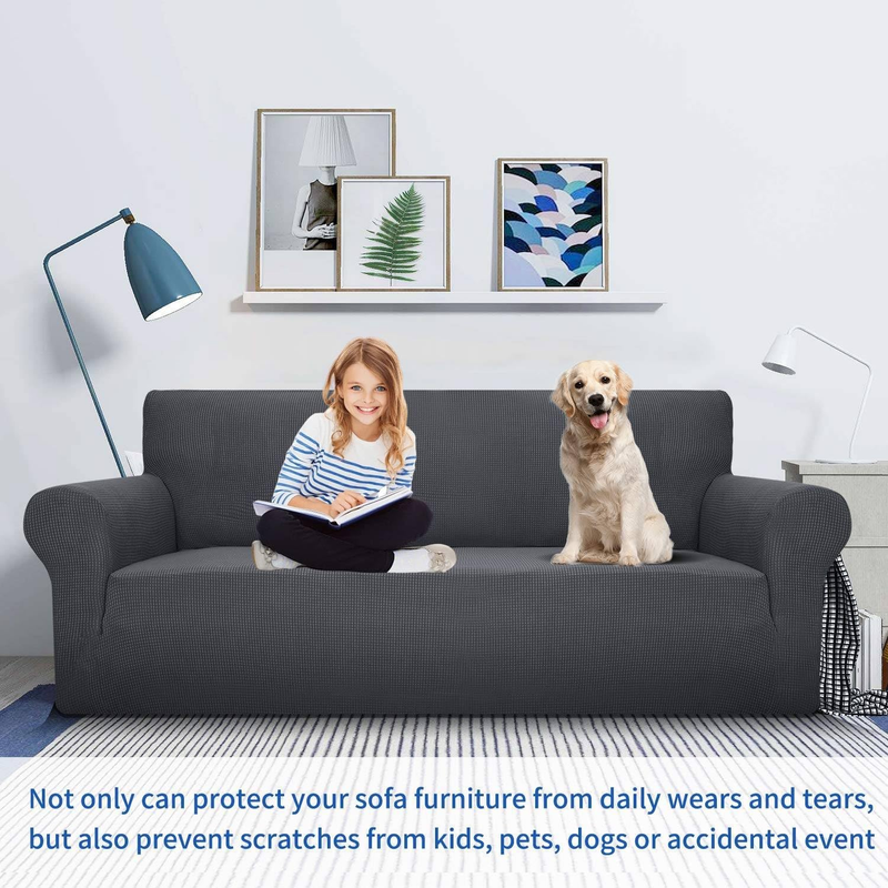 Super Stretch Couch Cover for 3 Cushion Couch, 1 Piece Universal Sofa Covers Liv