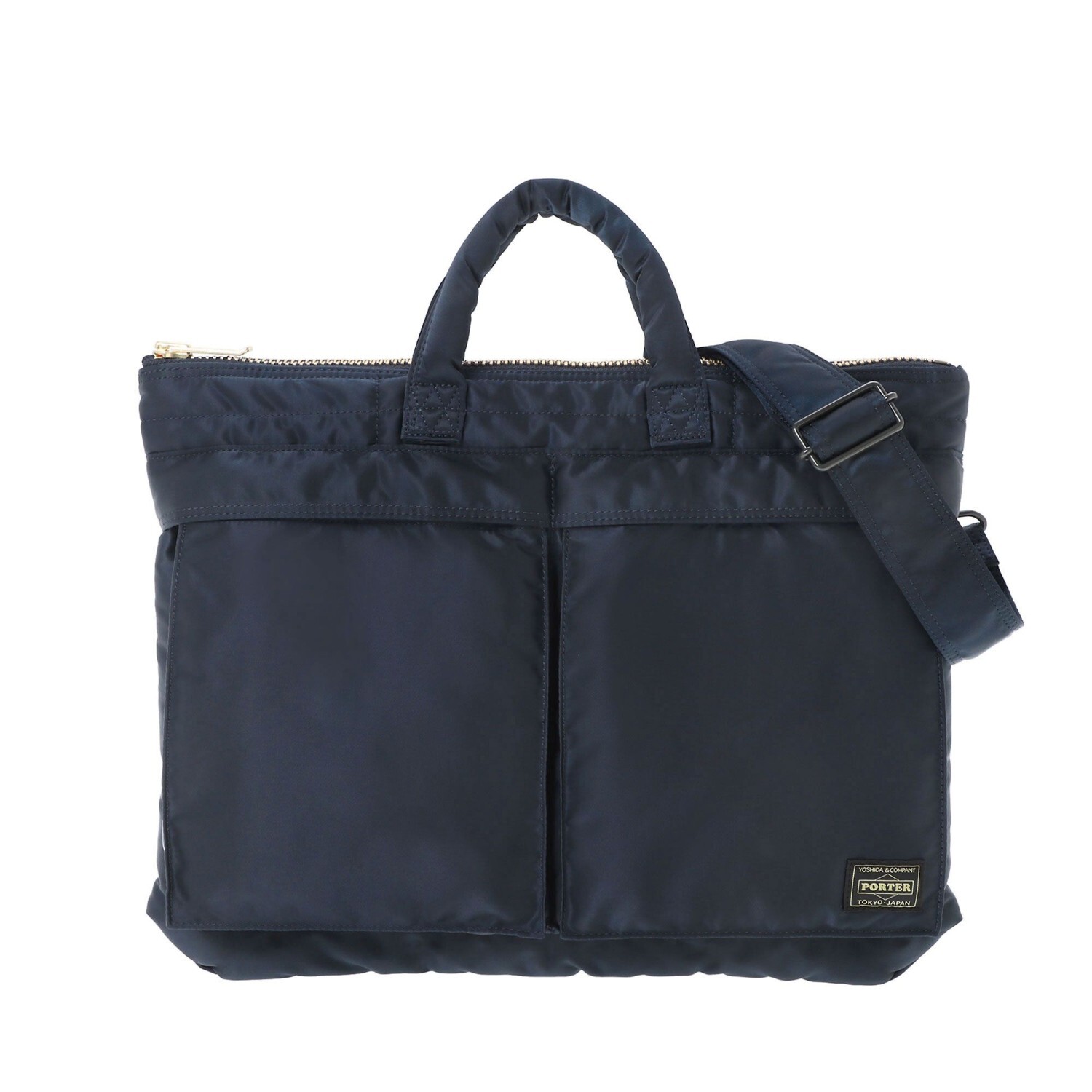 PORTER TANKER SHORT HELMET BAG 622-26110 IRON BLUE Yoshida