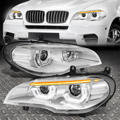 [Светодиодный индикатор последовательного запуска U-Halo] Для 11-13 фар BMW X5 без проектора AFS HID