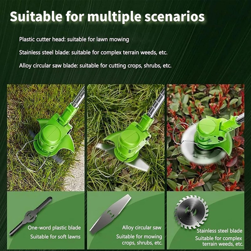 Cordless wacker Electric Weed Eater Lawn Edger brush cutter trimmer