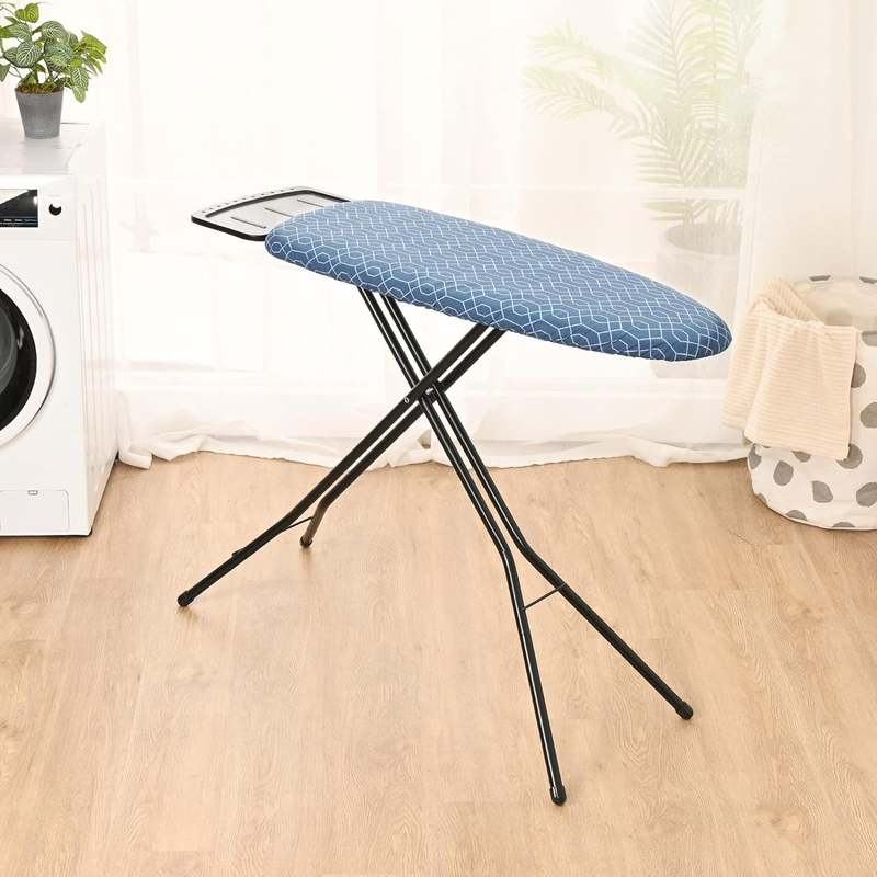 APEXCHASER Ironing Board with Iron Rest, 2 Heat Resistant Covers and Seven-Level