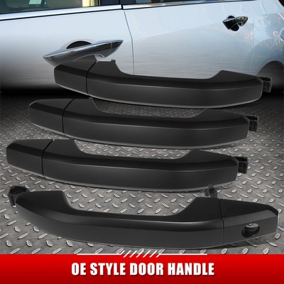 [4ШТ] ДЛЯ КАБИНЫ ЭКИПАЖА SILVERADO SIERRA 14-18, ЧЕРНЫЕ ПЕРЕДНИЕ ЛЕВЫЕ И ПРАВЫЕ ДВЕРНЫЕ РУЧКИ