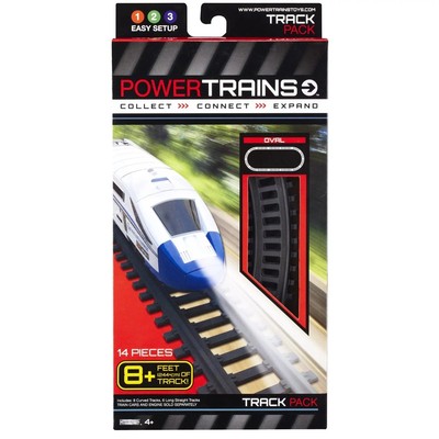 2 NEW Power Trains 14 piece Track Pack Connect Expand 8+ ft curved straight OVAL