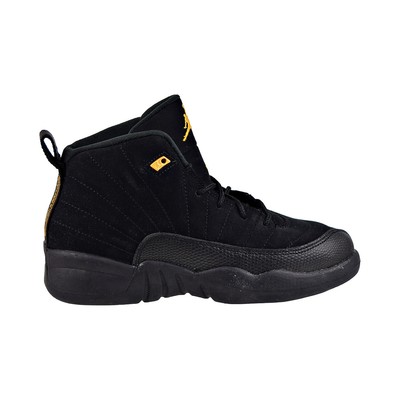 Little Kids Jordan 12 Retro Black Taxi Black/Taxi (151186 071)