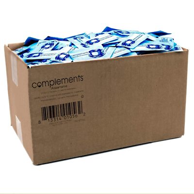  Zero Calorie Aspartame Blue Sweetener Packets, 2000 Count