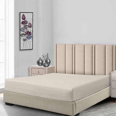  Low Profile Fitted Sheet Only (7-10 inches) Cotton Blend 650 Thread count 