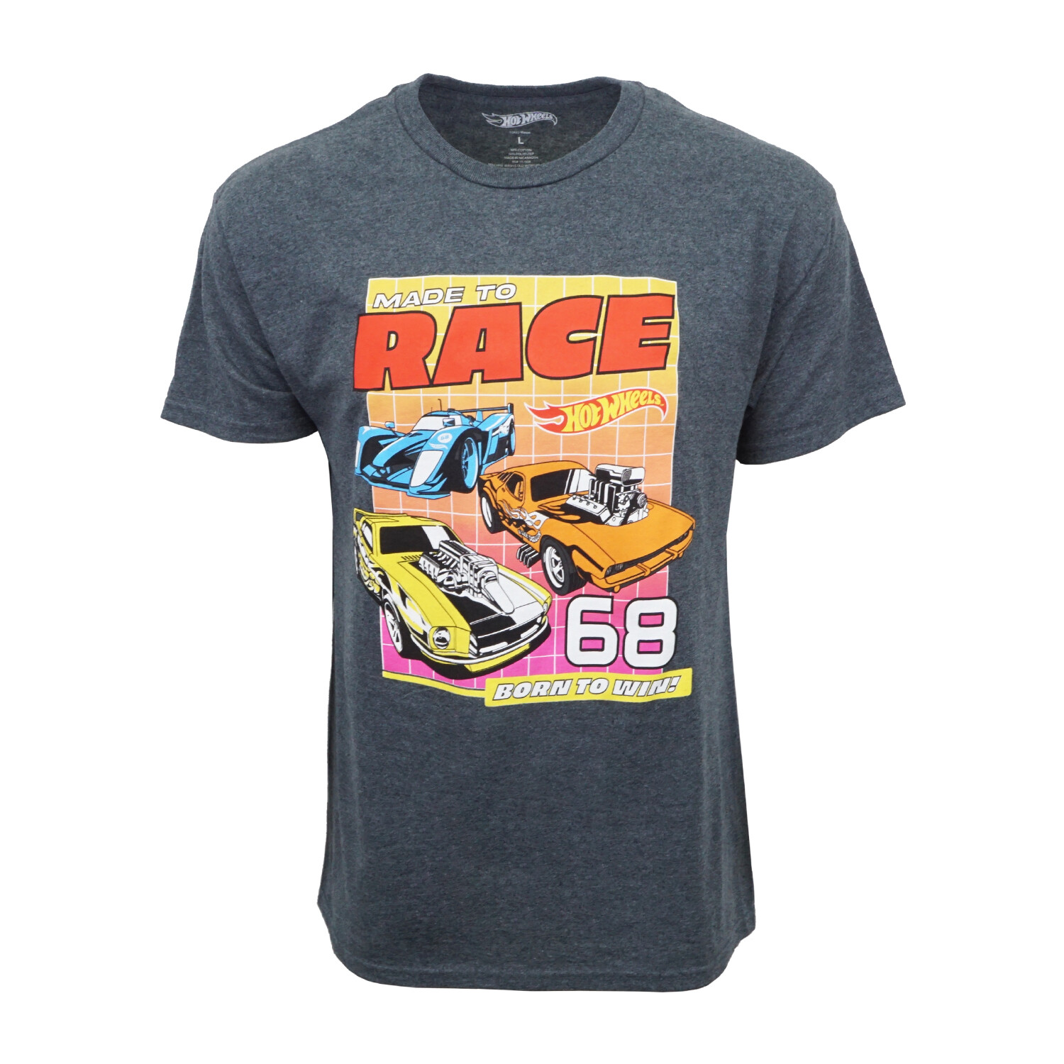 ФУТБОЛКА HOTWHEELS MADE TO RACE ОФИЦИАЛЬНЫЙ ПРЕДМЕТ, Charcoal