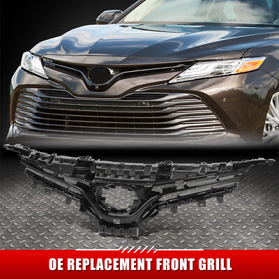 Для 18-20 Toyota Camry Hybrid XLE в стиле OE Передняя верхняя решетка радиатора с эмблемой