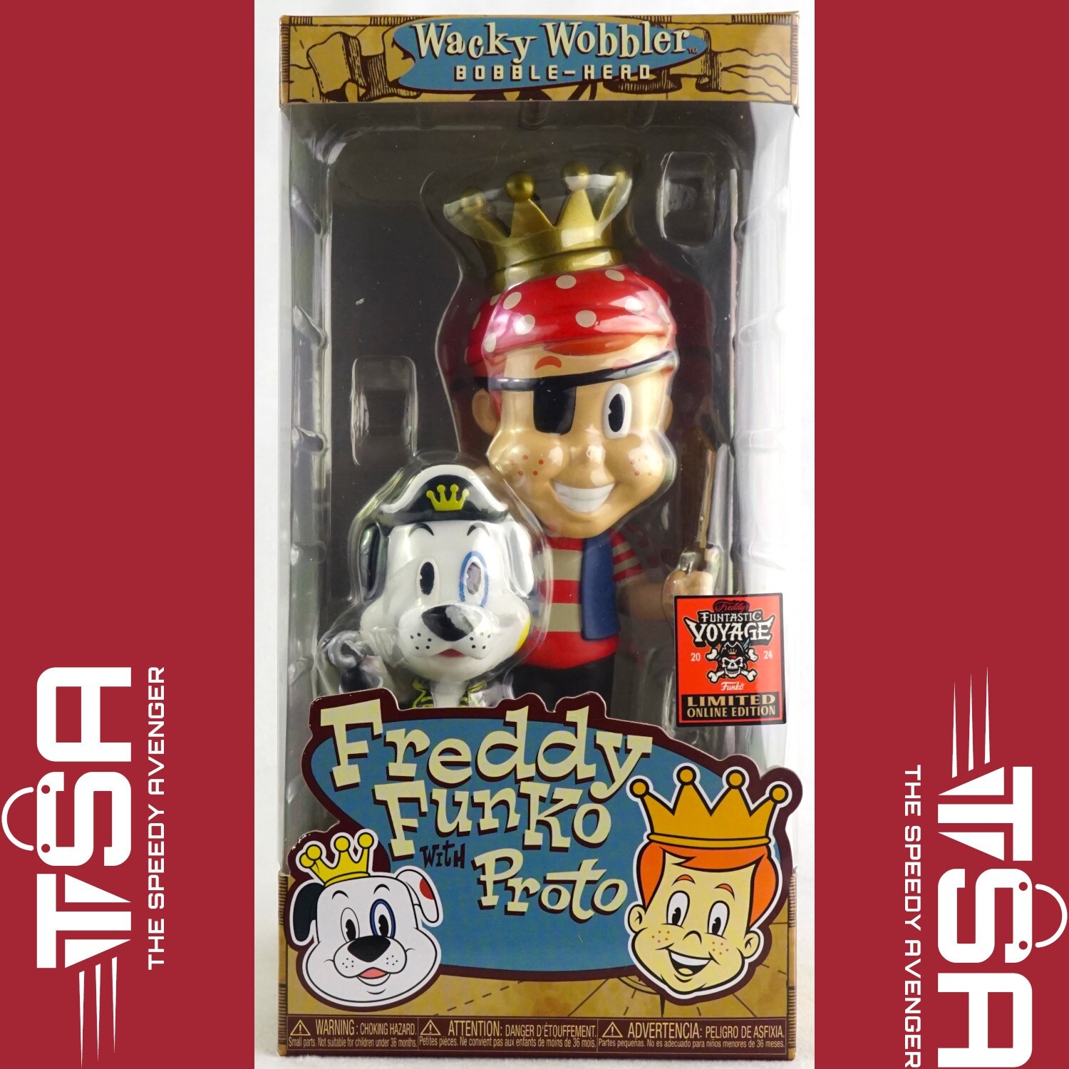 Funko Wacky Wobbler FREDDY FUNKO WITH PROTO as Pirates Funtastic Voyage Fundays