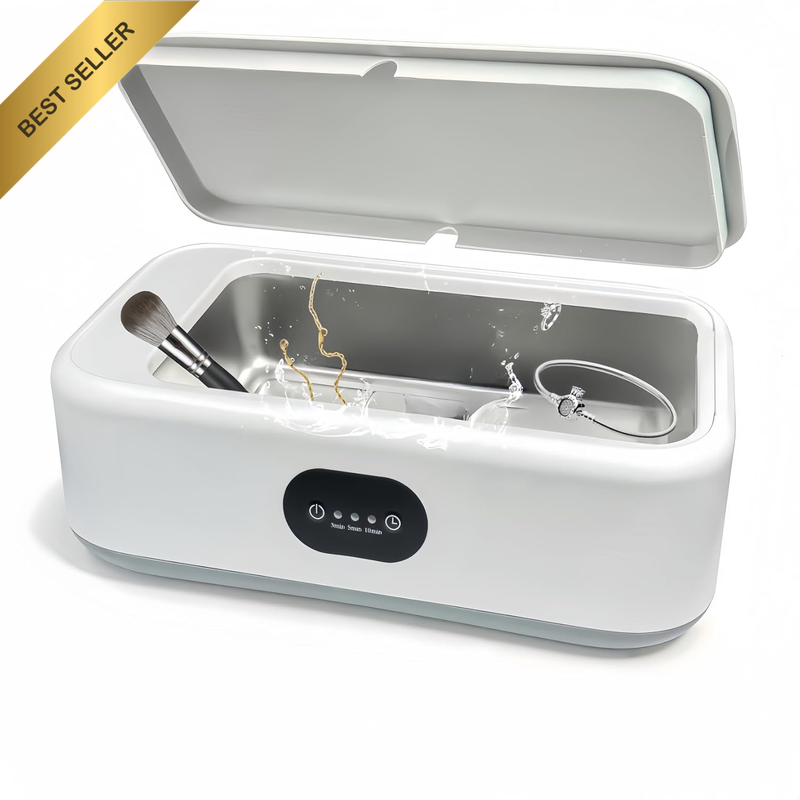 Ultrasonic Cleaner 640ML SUS304 Tank Portable Jewelry Glasses Watch Coin Cleaner