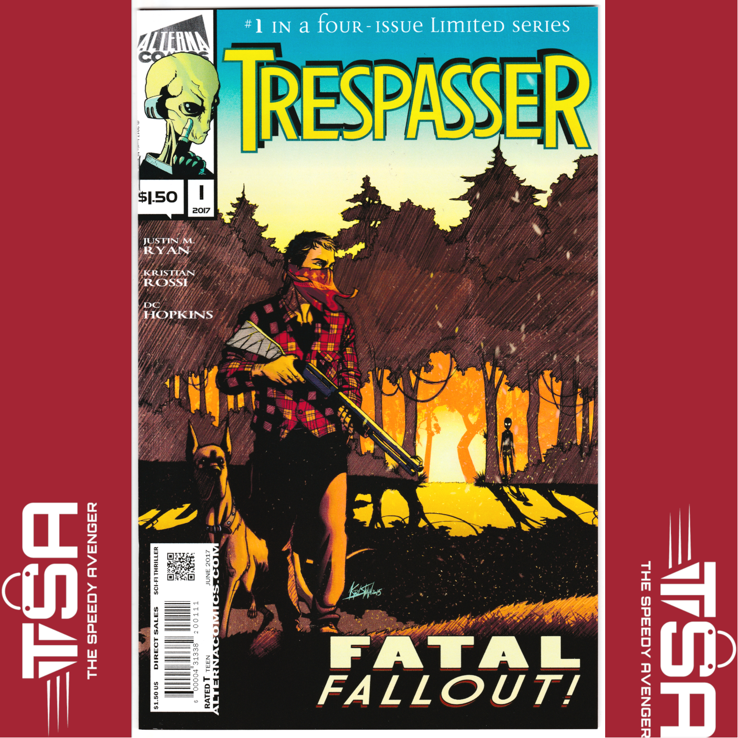 TRESPASSER #1 Optioned for Film! Alterna Comics Justin M. Ryan/Kristian Rossi