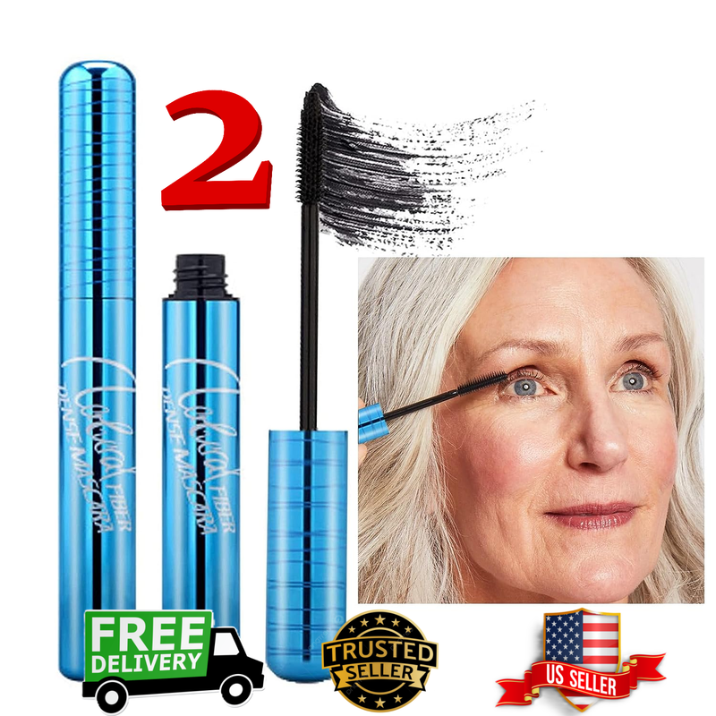 2 Pack Lash Volumizing Mascara for Older Women, Seniors with Thinning 