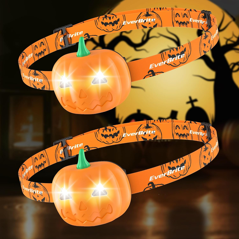 Everbrite Halloween KüRbis Stirnlampe 2 StüCk