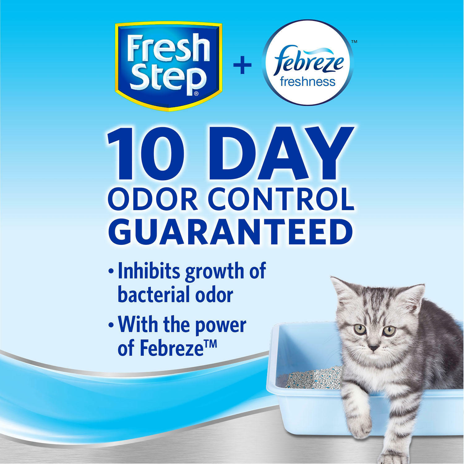 Fresh Step Total Control Scented Litter with Power of Febreze, Clumping Cat Litt